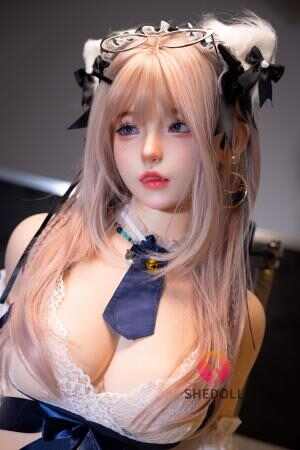 SHEDOLL 江小婉 168cm | Dカップ 黑絲貓耳女僕風 | 甘美狂野・巨乳纖腰 | 可動眼定制 | 宅男慾望極品